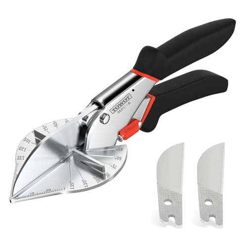 TOWOT Miter Shears, Angle Mitre Shear Cutter, Multifunctional Trunking Shears for Angular Cutting with Replacement blad