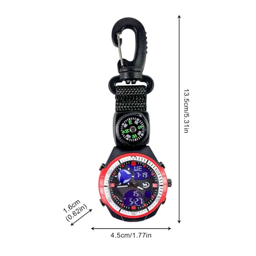 Cronómetro brújula clipser de accesorios de supervivencia para montaña 5