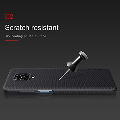 Image of for Xiaomi Redmi Note 9S / Redmi Note 9 pro Case,Nillkin [with Kickstand] Frosted Shield Anti Fingerprints Hard PC Case Back Cover for Xiaomi Redmi Note 9S / Redmi Note 9 Pro / Note 9 Pro Max (Blue)