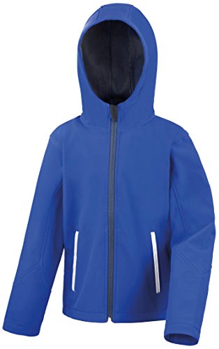 Result Core Junior Tx Performance Hooded Softshell Jacket - 3 C - Red/ Black - M #TOP1