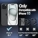 JETech Grip Case for iPhone 15 6.1-Inch, Soft TPU Slim Fit Protective Phone Cover with Camera Lens Full Protection, Shockproof (Black)