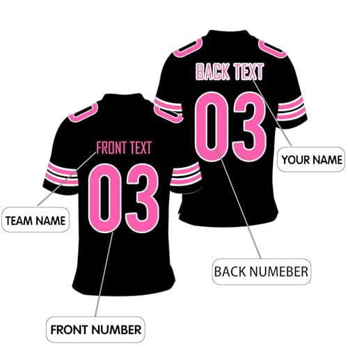 Custom Football Jersey Personalized for Youth, Men, and Women