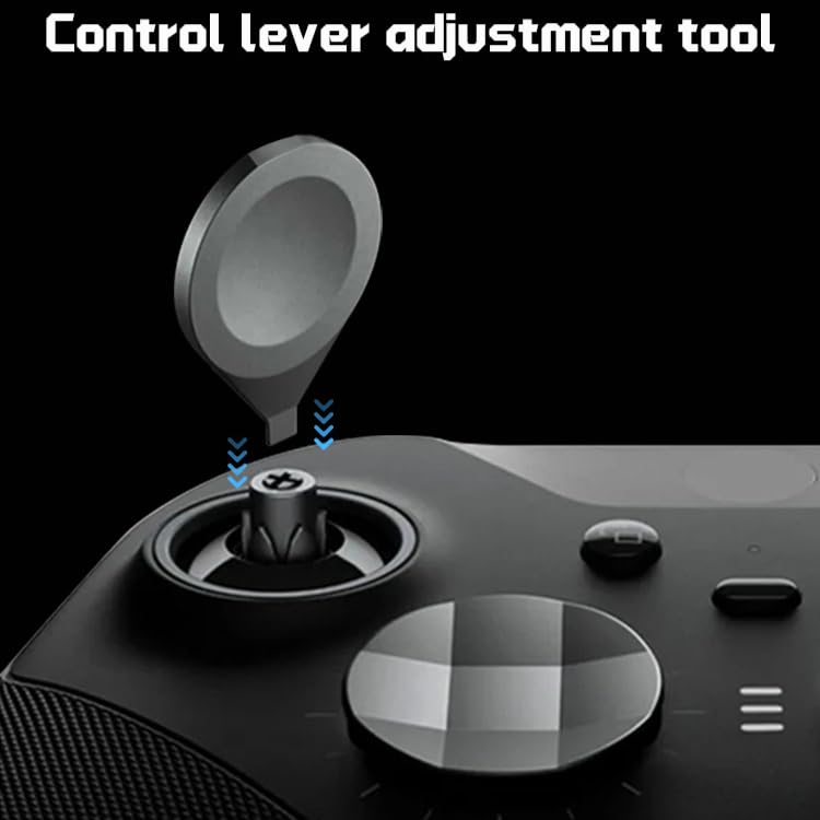 Carbon Pattern Metal Thumbstick 17 in 1 for X-box One Elite Series 2 Controller Magnetic Buttons Joystick Kit (Chrome)