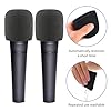 3 Pack Microphone Covers Foam Mic Covers Microphone Windscreen Microphone Pop Filter Microphone Cover Replacement Suitable for Most Standard Handheld Microphone #2