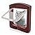 Queiting Cat Flap 4 Way Locking Durable Cat Flap Easy Install Pet Flap Durable Pet Door for Small Medium Large Cats Puppy Brown