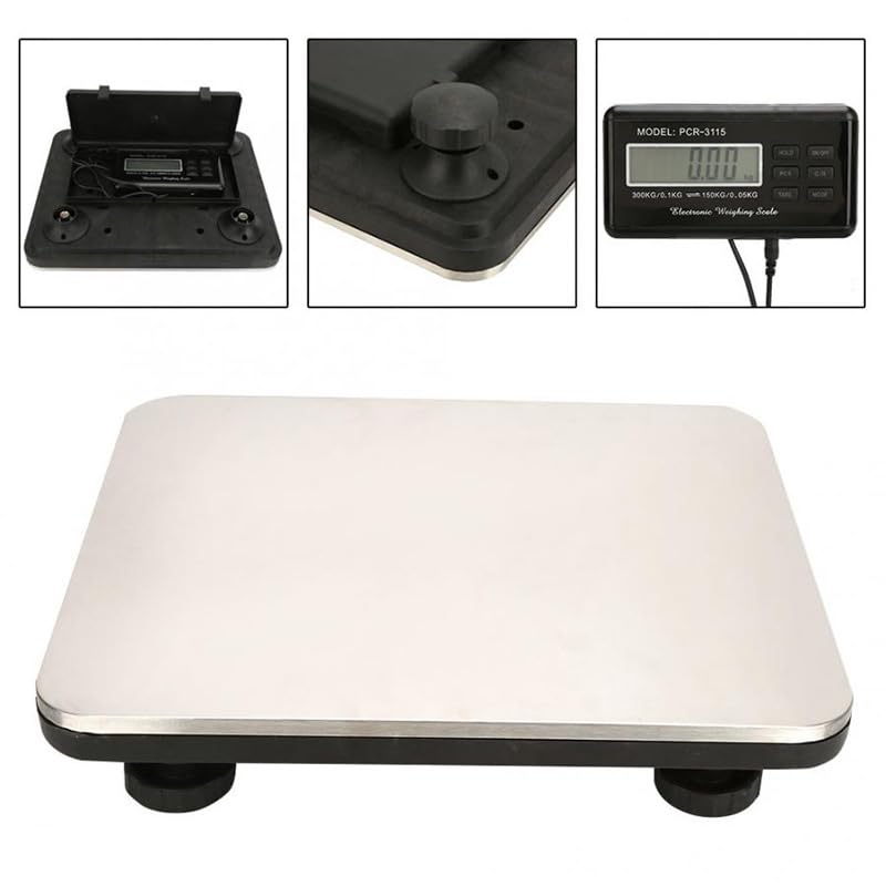 Miniatura 2 de Báscula de envío de 660 libras, báscula postal digital para paquetes, báscula de correo portátil para pesaje de almacenes de pequeñas empresas,