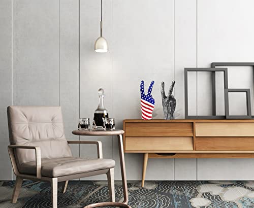 Blowind Silver Polyresin Hand Gesture Desk Statues Finger Sculpture Decor - Silver Personality Finger Gifts For Family And Friends (Vintage) #TOP5