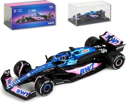 HTLNUZD Bburag 2023 1/43 F1 Team A523#31 E.Ocon Alloy Racing Car Model for BWT-Alpine Die Cast Adult Collection Cars Gift