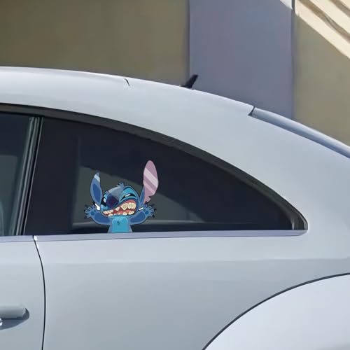 Funny Cartoon Hitting Glass Vinyl Decal Adhesive Sticker for Car Truck Laptop