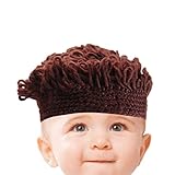 ςApto para diversas condiciones: el gorro de peluca para niños casi se adapta a diversas condiciones en invierno. Su bebé puede usarlo en fiestas, cosplay de Halloween u otras actividades al aire libre, etc.