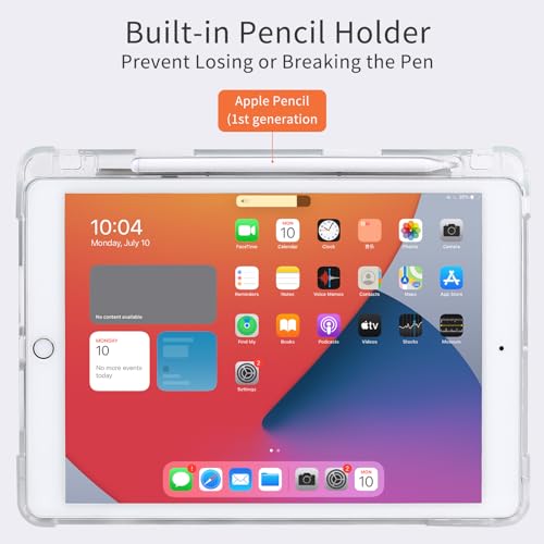 Funda para iPad 10.2 inteligente carcasa con soporte para lápiz y función atril 7