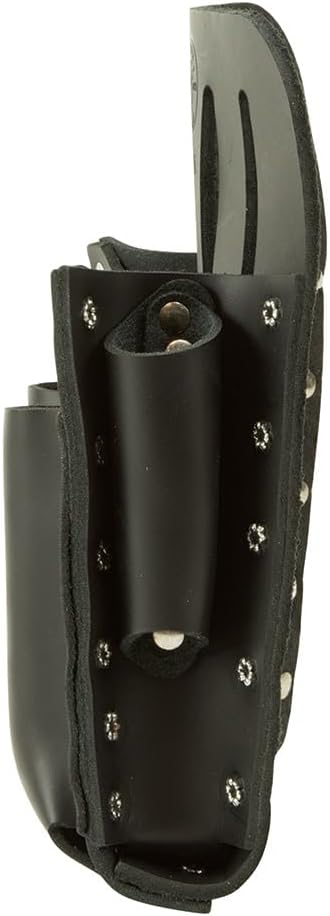 Klein Tools 5126 Leather Tool Pouch with Knife Snap, 5-Pocket