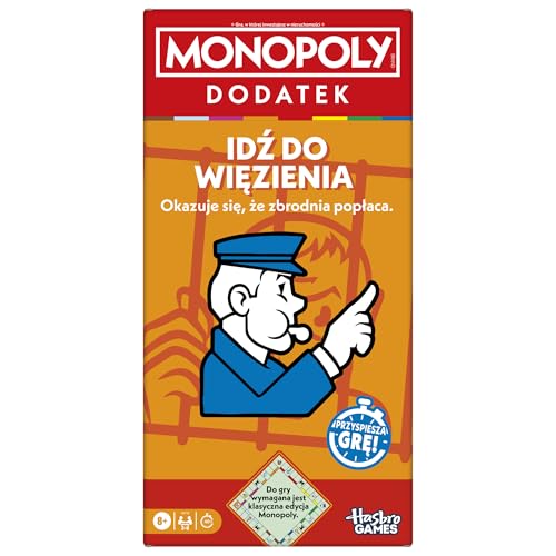MONOPOLO MONOPOLY Vai in prigione (per il gioco È necessaria l'edizione monopolio classica), versione polacca