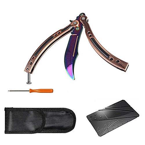 Nuevo CsGo Herramientas De Entrenamiento De Seguridad|El Entrenador De Acero Inoxidable|Ejercicios de Cuchillo(Multicolor) Cover