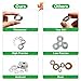 150pcs M8×16×1.5mm Flat Washers for Screws and Bolts, Thickened 304 Stainless Steel Washer Flat, Heavy Duty Metal Hardware Washers for Home, Automotive, and Industrial Use