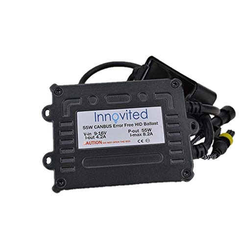 Innovited Canbus Slim Digital HID Ballast 55W Error Free Warning Cancel for H11 H7 H8 H9 H4 H1 H13 9005 9006 9007 12V