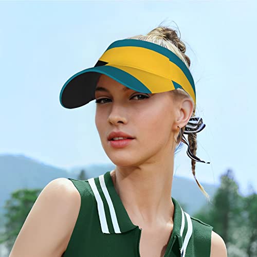 Image of Cute Funny Flag Hat Women Men Adjustable Flag Sport Sun Visor Hat Summer Fashion Sun Cap Beach Flag Hat