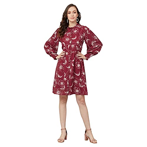 Image of Rare Women's Polyester A-Line Above The Knee Casual Dress
