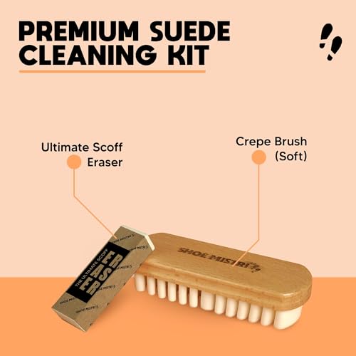 Image of Shoe mistri Premium Suede & Nubuck Cleaning Kit | Suitable for Cleaning Suede & Nubuck Shoes - Safe, Easy to Use & Long-Lasting