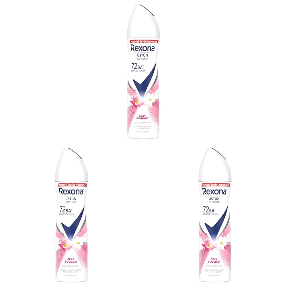 Rexona Kadın Sprey Deodorant Sexy Bouquet 150 ml 3lü paket