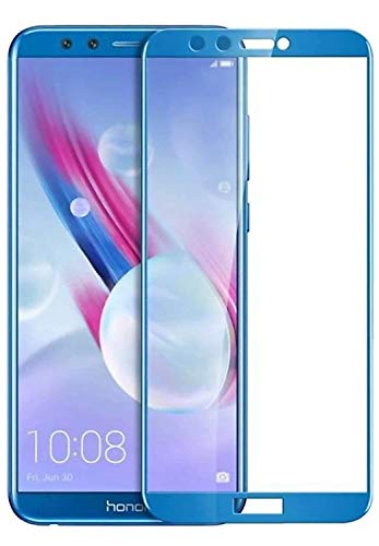 Image of Screen Protector for Huawei Honor Play (Blue) Tempered Glass Edge-to-Edge 6D Screen Guard With Installation Kit