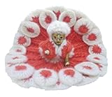 Orange Designer Winter Cloth for Lord Krishan Ladu Laddu Gopal Kanaiya Bal Krishna Woolen Dress Poshak Vastra for Little Metal Idol Statue for Decoration (Size:- 8' Diameter) (Large)