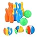 TOYANDONA Children's Interactive Bowling Set – 10-Piece Toy Bowling Balls Pins – Colorful Fun Games for Boys Girls – for Indoor Activities