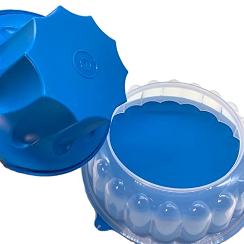 Tupperware Jel Ring Mold Jello Mold Ocean Blue - Thumbnail 2
