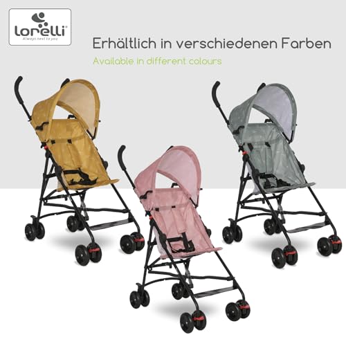 Lorelli Ultra Leichter Buggy Kinderwagen Vaya - nur 4,7kg - Kompakter Sportsitz bis 15kg, Sitzbuggy mit 5-Punkt-Gurt, faltbarem Verdeck und ergonomischen Griffen, klappbarer Reisekinderwagen, blau