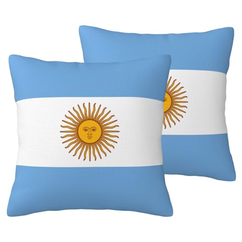 Housse de coussin drapeau argentin EdWal pour rénover un canapé usé facilement - 2