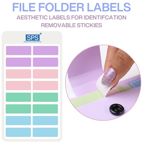 Image of SPS 5 Pocket Expanding File Folder Smile Design - Fits A4 & Letter Size Document Organizer, Accordion File Folders, File for Office, Portable File Organizer, School & Home - Pastel Blue & Pink