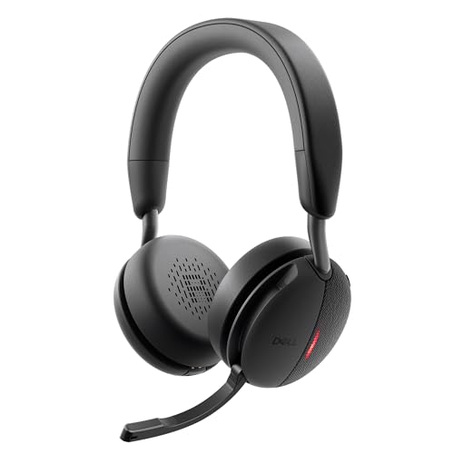Image of Dell WL5024 Pro Wireless ANC Headset - Hybrid Active Noise Cancellation, AI-Based Noise Cancellation Microphone, Leatherette Headband, Effortless connectivity, Microsoft Teams /Zoom Certified - Black