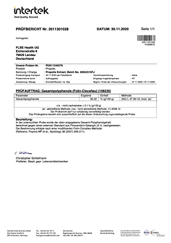Bio Propolis Tropfen 20% hochdosiert - Propolis Extrakt direkt vom Imker - Bio-Qualität, ohne Zusatzstoffe