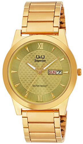 Q&Q Analog Gold Dial Mens Watch-S362-010NY (B08WCPKVDN) Amazon Price History, Amazon Price Tracker