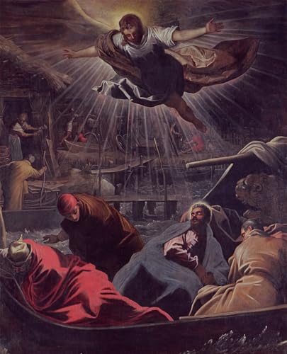Cuadro en lienzo de El Sueño de San Marcos para decorar un dormitorio elegante de 60x90cm