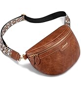 LOVEVOOK Fanny Packs for Women Cross Body, Vegan Leather Belt Bag for Women, Waterproof Sling Pur...
