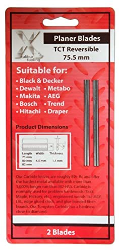75mm Fit Black & Decker DN750 SR600 BD750 710 Carbide Planer Blades also fit Bosch 0590 1590 Trend PB28, Mafell HU75 TCT 1 Pair by Xcalibur Tooling Durable TCT Planer Knives with Two Cutting Edges 7 75mm Fit Black & Decker DN750 SR600 BD750 710 Carbide Planer Blades also fit Bosch 0590 1590 Trend PB28, Mafell HU75 TCT 1 Pair by Xcalibur Tooling Durable TCT Planer Knives with Two Cutting Edges - Image 7