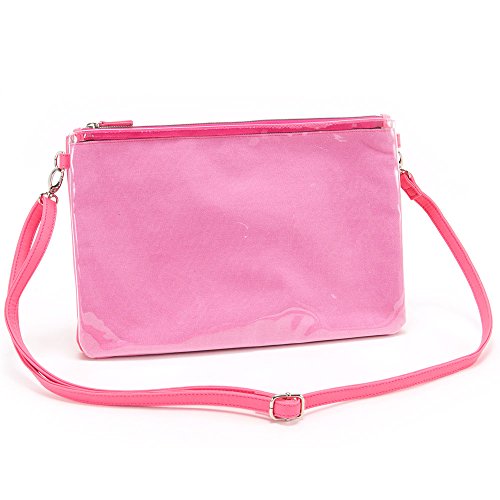 [ラ クラッセ] 2way 大判クラッチバッグ ピンク