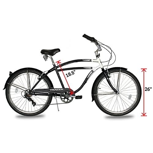 Bicicleta urbana Tracer NAPA/NOVA de acero Hi-Ten, 7 velocidades, para hombre, varios colores miniatura 7