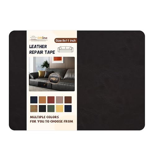 ONine Leather Repair Patch，Self-Adhesive Couch Patch，Multicolor Available Scratch Leather 8X11