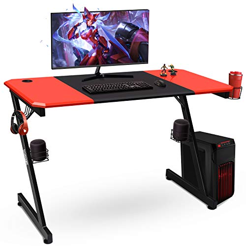 Superficie spaziosa: con il suo piano da 120 x 60 cm, questa scrivania offre spazio per monitor, tastiera e altre attrezzature. Pertanto, ti piacerà sicuramente.
