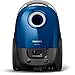 PHILIPS 3000 Series Vacuum Cleaner with Bag, 99.9% Dust Suction*, 900 W, Allergen Filter, Compact and Lightweight, Built-in Brush, Dark Blue (XD3110/09)