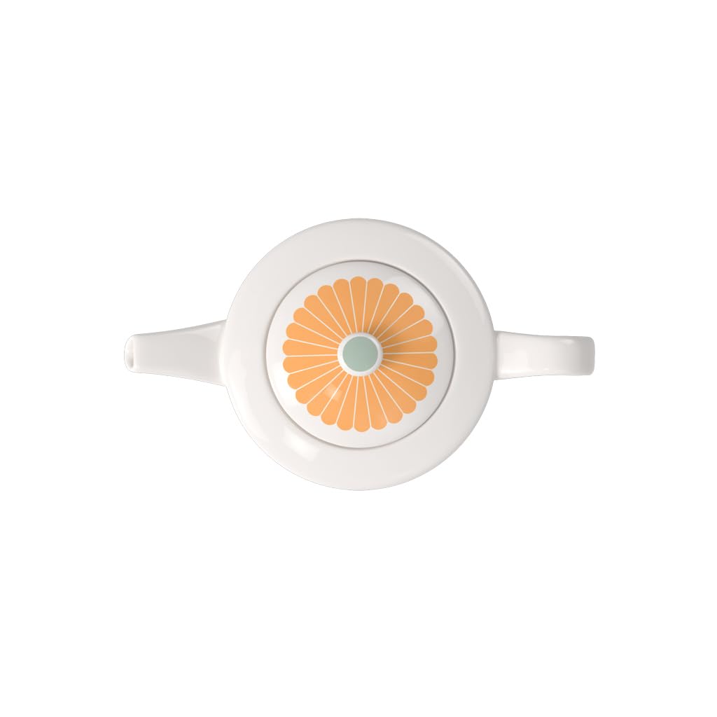 Villeroy & Boch – Fleur Teekanne, Maße: ca. 27,5 × 15,5 × 14 cm, Multicolour, spülmaschinenfest & mikrowellensicher, florales Dekor, Kanne für Tee aus Premium Porzellan