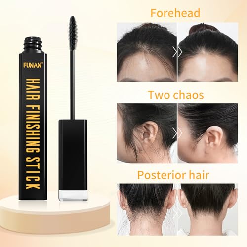 FUNAN Hair Finishing Stick 3 Pack for Small Broken Hair Cream, Naturally Refreshing, Non-Greasy and Non-Sticky