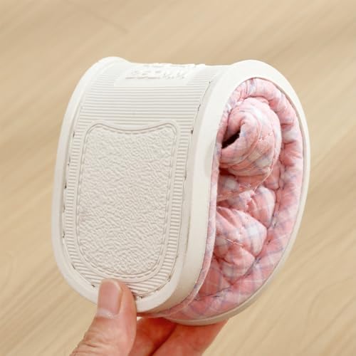 Premium Comfort All Seasons Checker Plaid Silent Cushion Sole Women's House Slippers Indoor Soft Home Slip On Shoes4