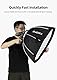 KX65 25.6inch/65cm Portable Octagon Softbox Reflector with Honeycomb Grid Compatible for Godox V1 AD200 AD200Pro AD100PRO Round Head Speedlight
