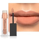 SUMMIT.g Nude Matte Lipcream In Intense Vibrant Kissproof Long Stay Rich Colors High Pigmented Creamy Liquid Lipstick Natural Tan Colors Rafraîchissant Nude Lip Makeup (4.5ml) (MUSE)