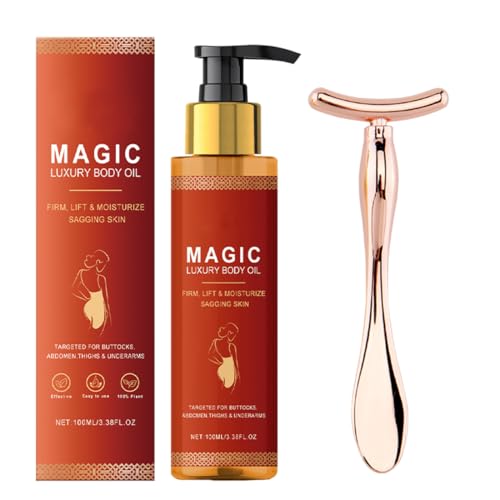 Aceite corporal de lujo magico,Body Oil,Magic Body Oil,100% Puro y Natural,Reafirma e hidrata la piel,Revitaliza la Piel,Prevención de Estrías,Aceite corporal apretado