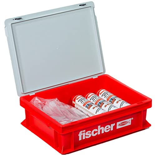 fischer 558724 handwerkerkoffer FIS VL 300 T-voor standaardtoepassingen in vol-/gatsteenmetselwerk en gescheurd beton-10 x montagekortel 20 x statischmixer-300 ml, grijs - Afbeelding 5