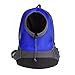 Produktbild NHSUNRAY Pet Rucksack Träger für kleinen Hund-Katze-Puppy(8kgs Max) On-the-Go Travel Pet vorne hinten Tasche atmungsaktive Mesh Pup Softpack 42 * 38 * 20 cm (blau)